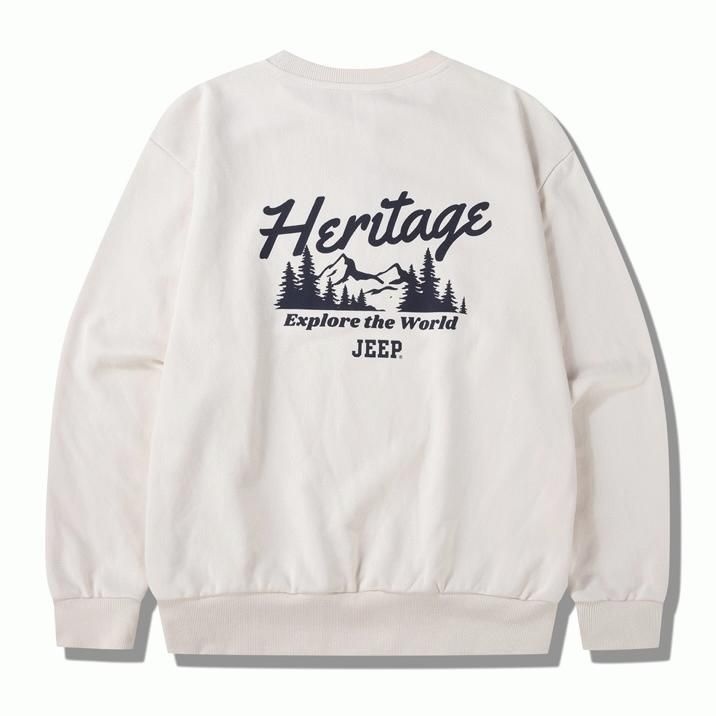 지프 JEEP 남여공용 큰 헤리티지 맨투맨345 JP3TSU892345SG