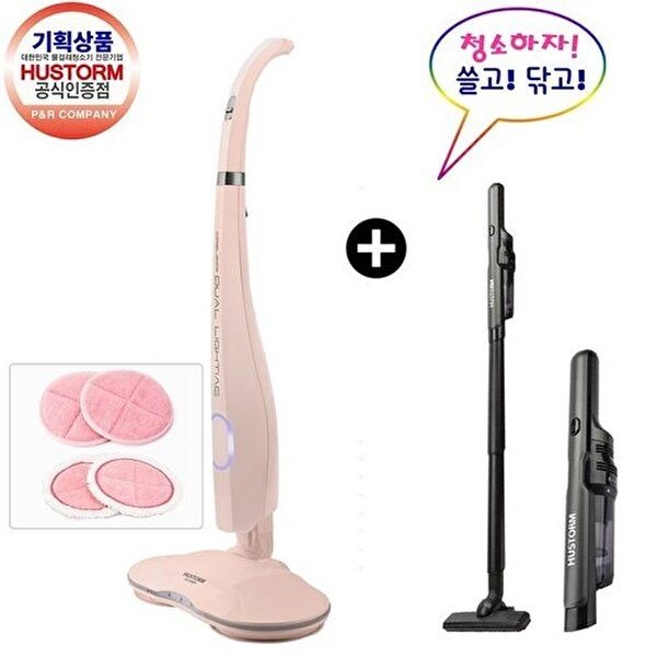 휴스톰 [휴스톰]쓸고닦고 기획 휴스톤 무선물걸레 HS-9800P+무선진공청소기HV-1000