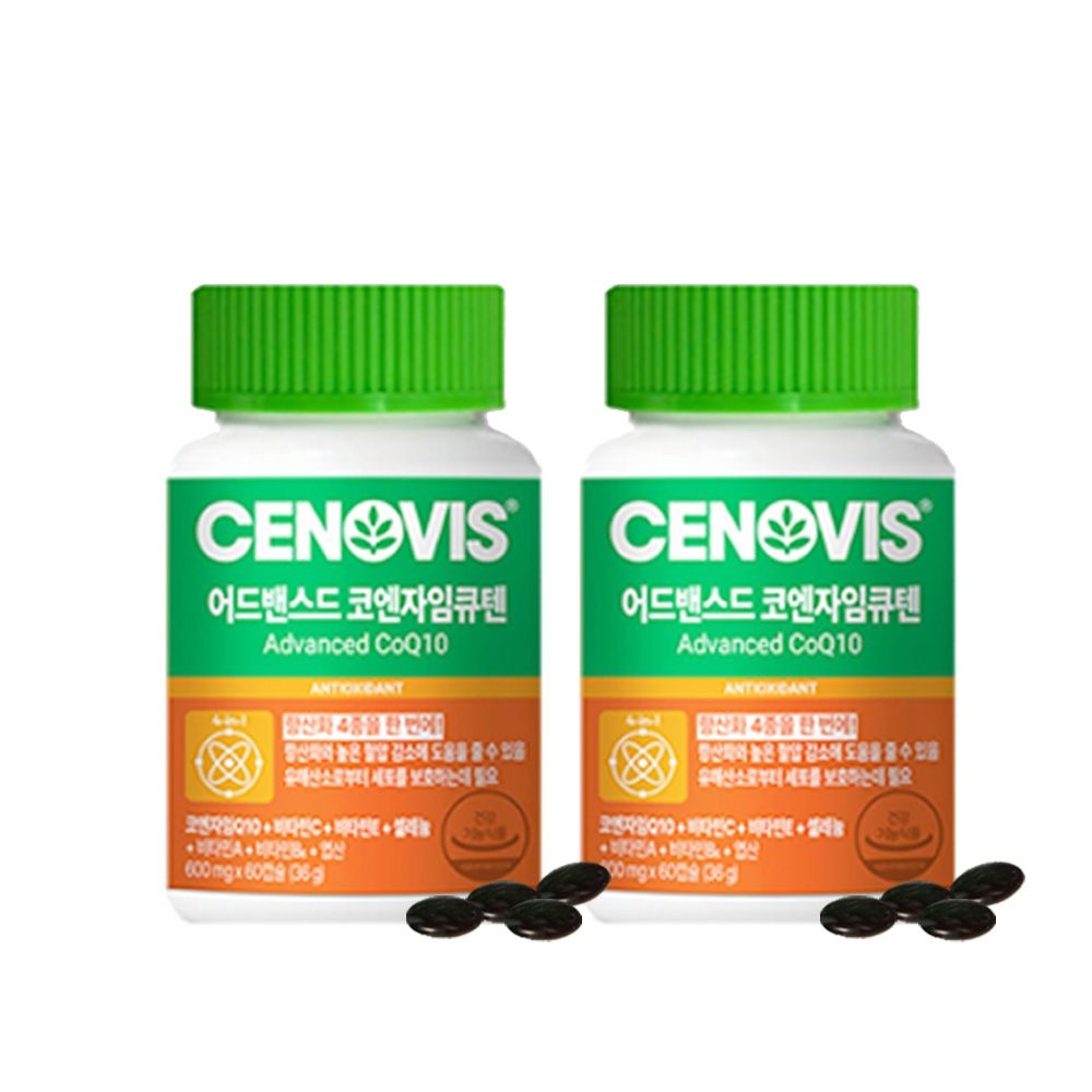 세노비스 코엔자임 큐텐 600mg 60캡슐 2통 코자임 항산화 혈압 유해산소 세포건강 GT