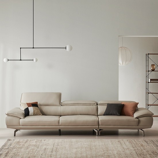 한샘 [희망일배송] 한샘 아르떼 천연가죽 소파 4인(3종/택1)