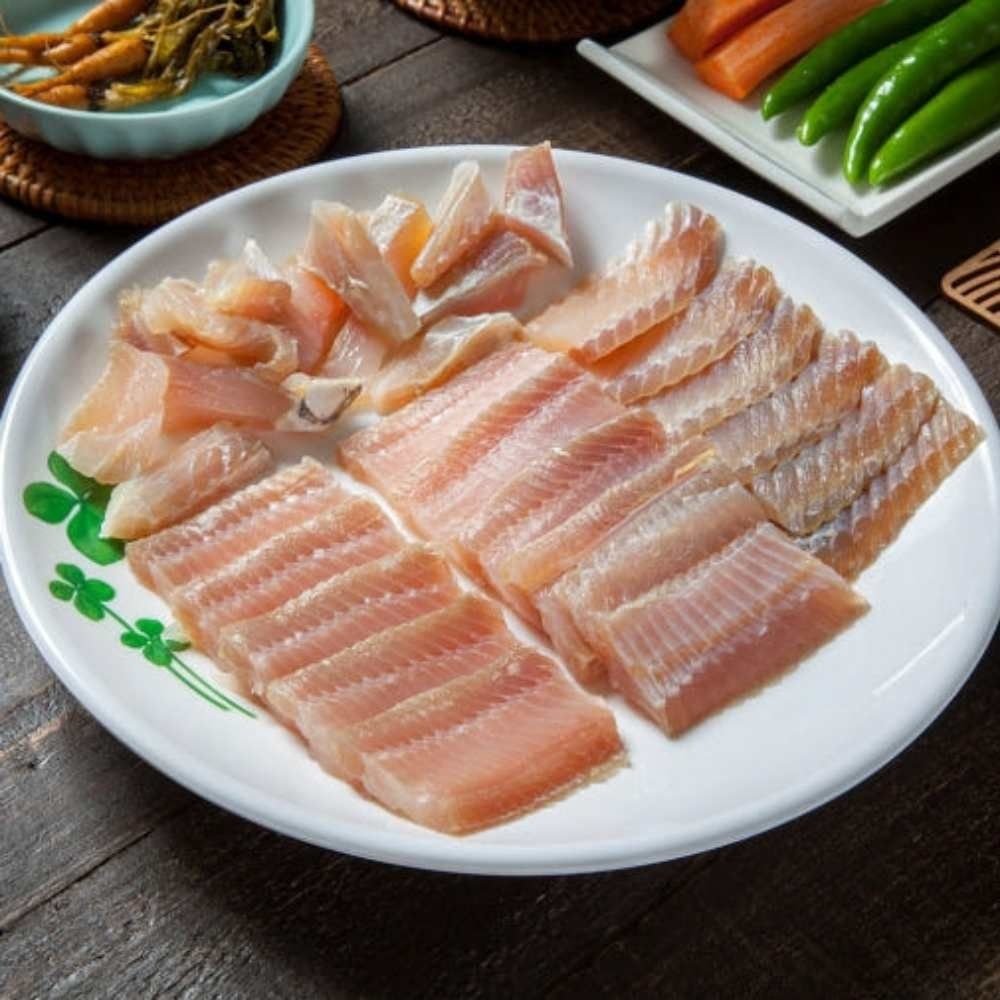 국산 대청도 홍어회 삭힌 숙성 홍어 삼합 무침 맛집 200g