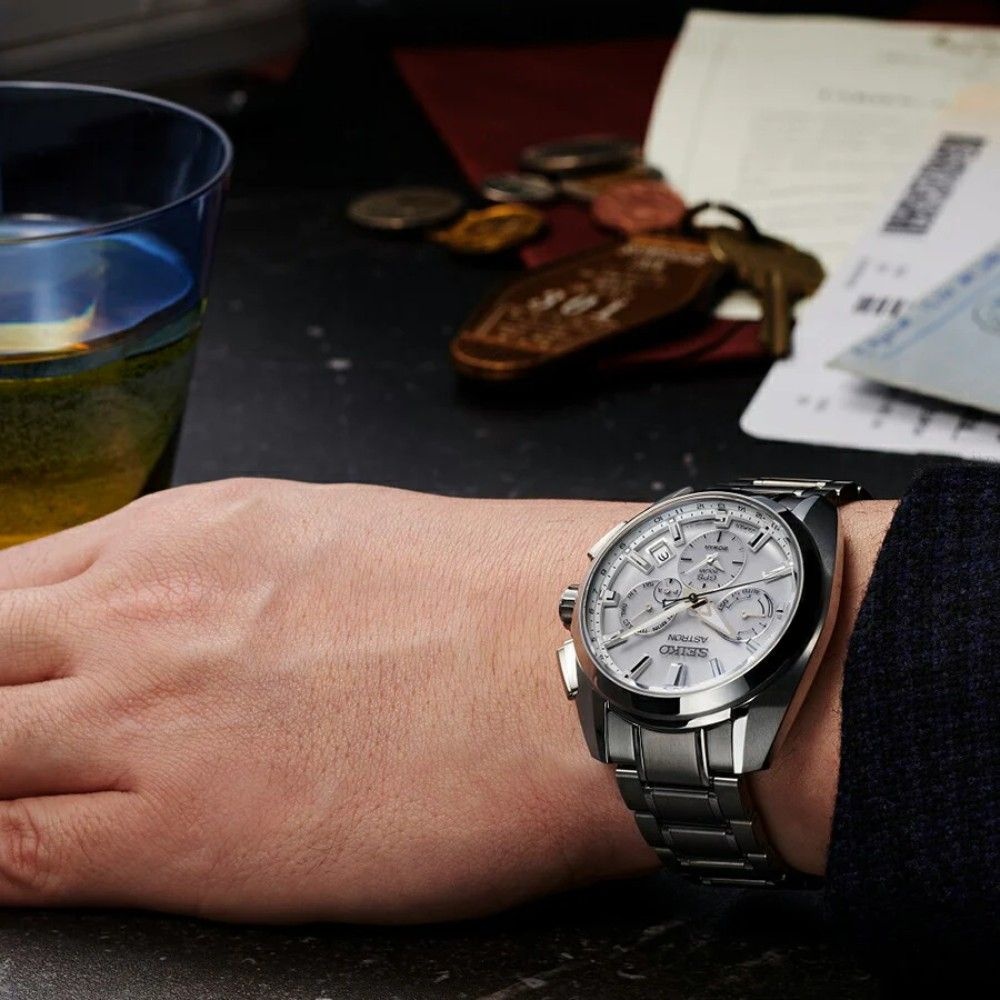 세이코 아스트론 티타늄 손목시계 Global Line Sport 5X SBXC063