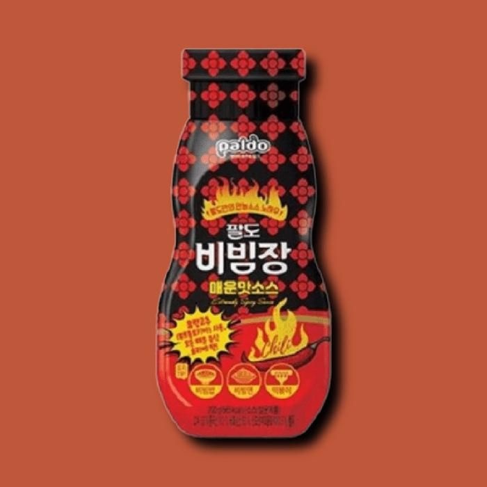 [기타] 팔도 비빔 국수 양념장 매운맛 골뱅이무침 냉면 비빔장 쫄면 양념장 200g