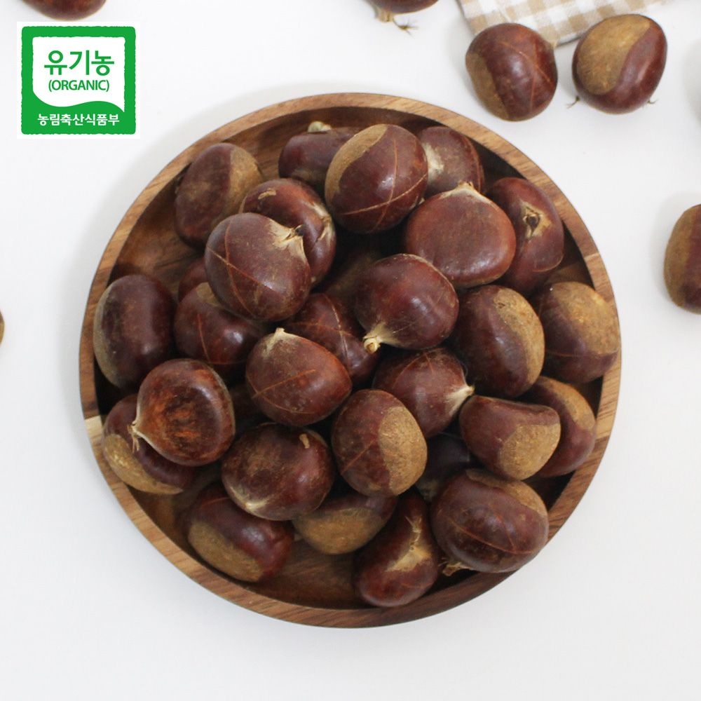 26년산 부여농부의 유기농 칼집 대보밤 1kg (대 / 중) 에어프라이어 군밤용 캠핑용밤 유기농밤 산밤 약밤 부여알밤