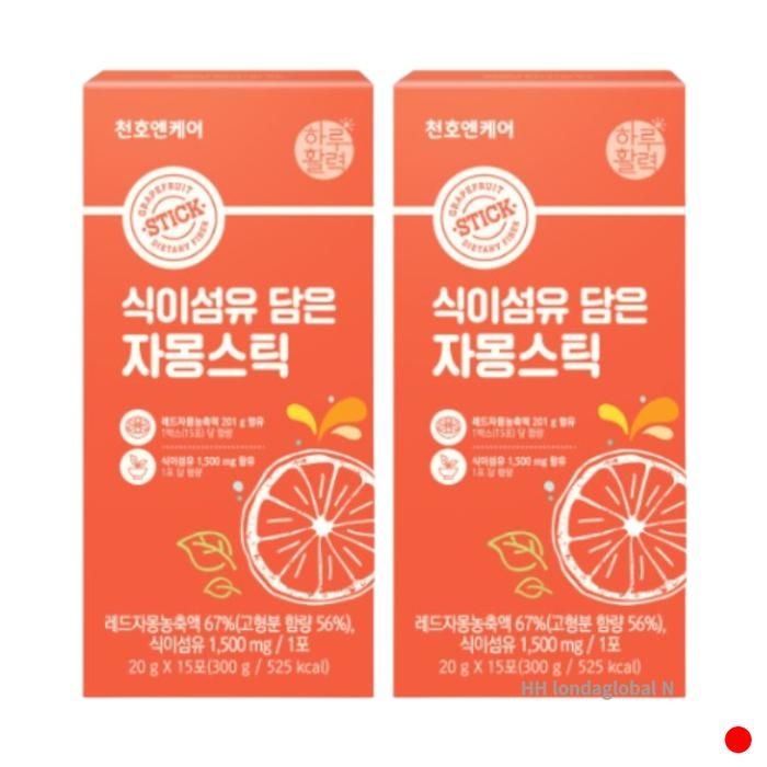 천호엔케어 식이섬유 담은 자몽스틱 젤리 추천 15포X2