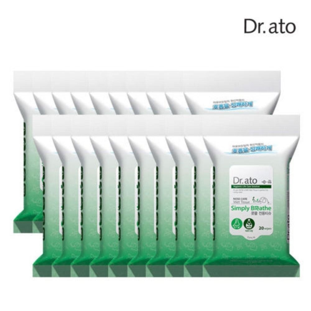 닥터아토 (현대Hmall) 닥터아토 콧물 전용티슈 심플리브리드 20매 20팩