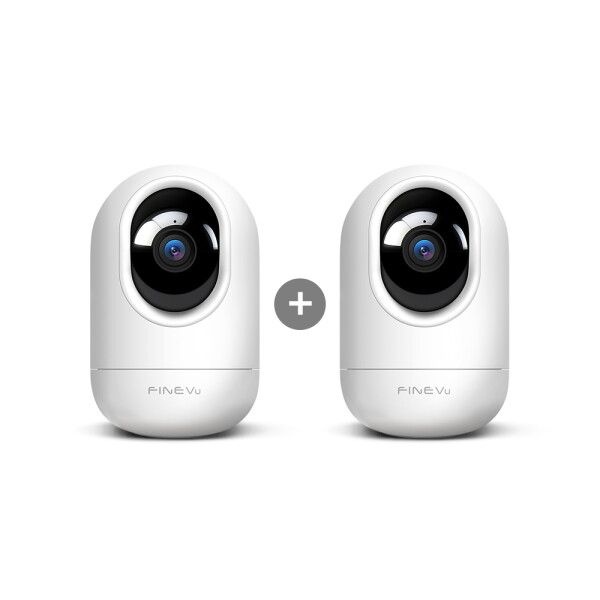 파인뷰 [파인뷰] [파인어워즈] K11 1+1 홈캠 홈 CCTV 800만 화소 4K UHD 108.7° 넓은 화각 금융권 수준 보안