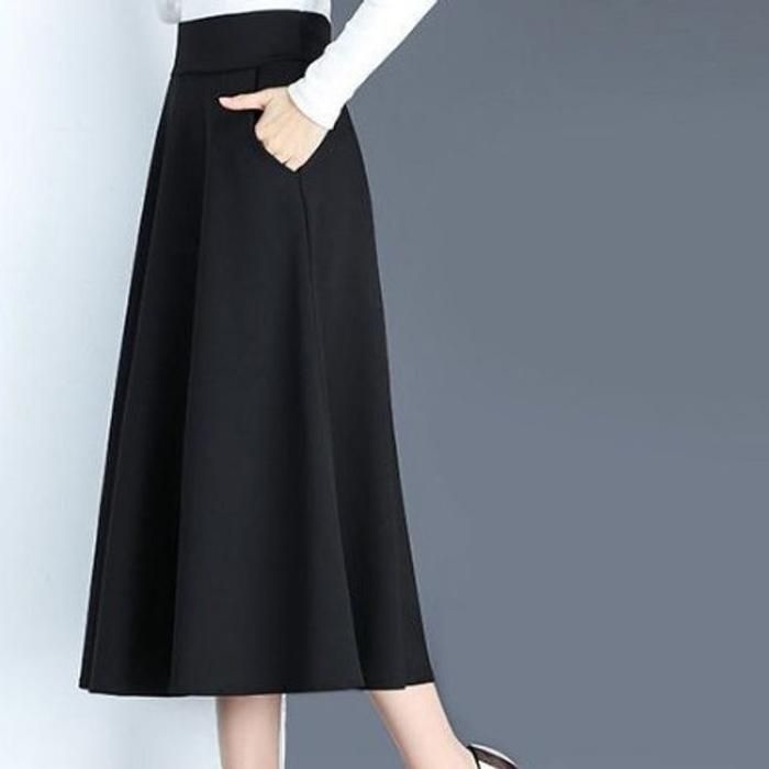 [SA76297]하이웨스트 치마 정장스커트 롱치마 ST273