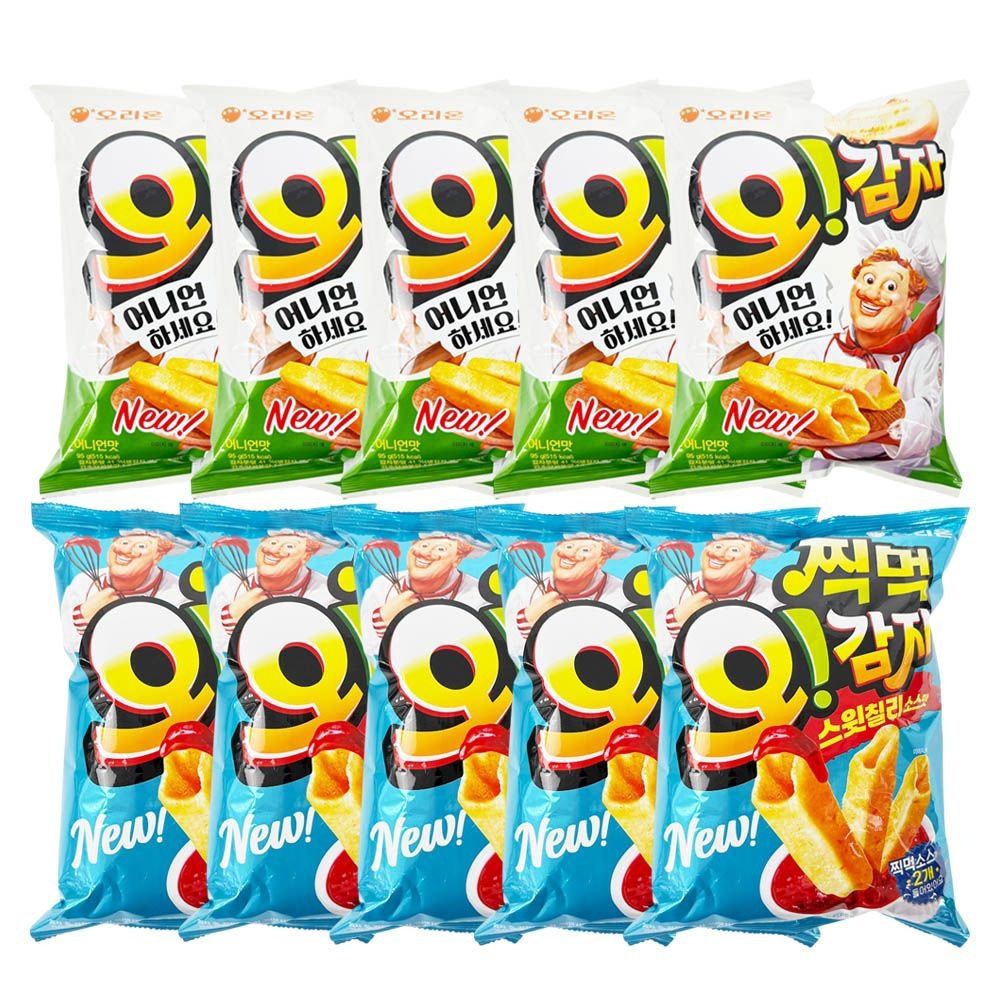 오리온 오감자 어니언 95g x 5개+스윗칠리소스맛 136g x 5개