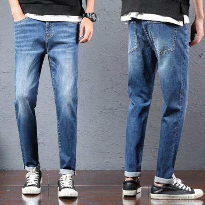[S42074A]일자 슬리핏 남자 데님 일자청바지 DS-BB032