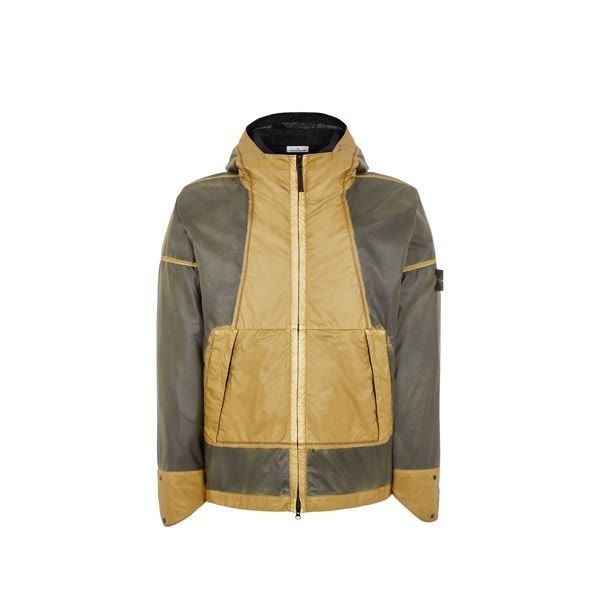 STONE ISLAND STONE ISLAND 430T1 Hand Sprayed Mussola Gommata-TC Hooded Jacket (7815430T1 V0098) (에어브러쉬 이펙트 무솔라 고마타 배지 후드 자켓