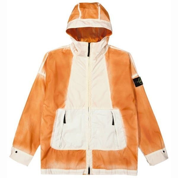 STONE ISLAND STONE ISLAND 430T1 Hand Sprayed Mussola Gommata-TC Hooded Jacket (7815430T1 V0073) (에어브러쉬 이펙트 무솔라 고마타 배지 후드 자켓