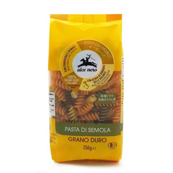 ALCE NERO SPA [알치네로] 유기농 파스타 삼색 푸질리(트리컬러 푸실리) 250g