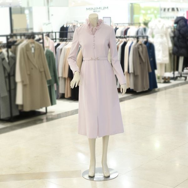 미니멈 [하프클럽]프릴넥 A라인 원피스 MWDAWO1140M