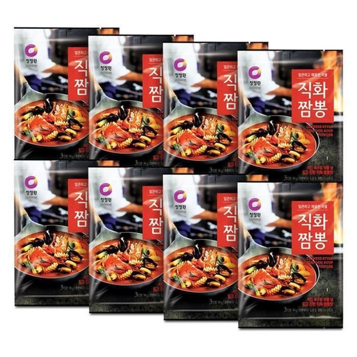 청정원 직화 짬뽕 분말 96g 8개