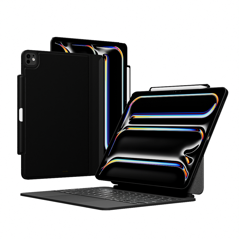 니케 아이패드 매직키보드 호환 케이스 에어맥이지프로 블랙, 아이패드 프로 33cm(13인치) M4 7세대