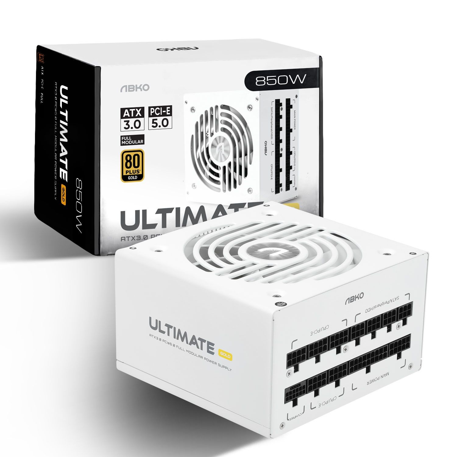 [ 한정수량특가 ] 앱코 ULTIMATE GX850 80PLUS GOLD 풀모듈러 ATX 3.0 화이트