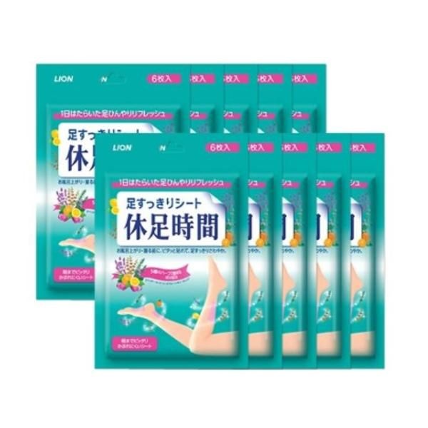 | 라이온 | | 라이온 | 휴족시간 쿨링시트 6매입 x 10개 (+냉감테라피 데오시트 포함) 출장 장거리이동할때 피곤한다리에 누구