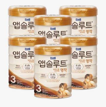 매일유업 앱솔루트 명작 2FL 3단계 800g 6개 12~24개월