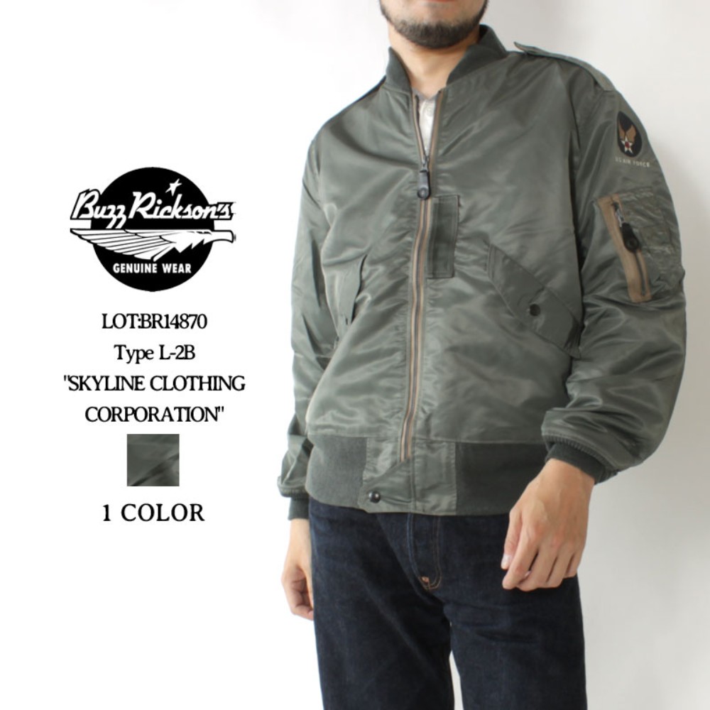[해외] 버릭슨스 플라이트 재킷 L-2B BR14870 2023 토요 엔터프라이즈 BUZZ RICKSON'S Type L-2B SKYLINE CLOTHING