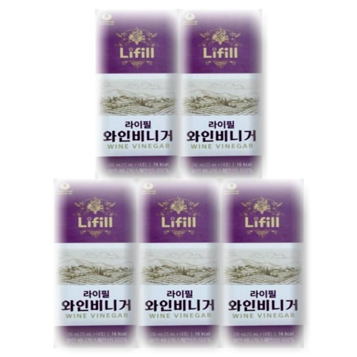 [건강나라] 라이필 와인비니거 15ml x 14포 5박스