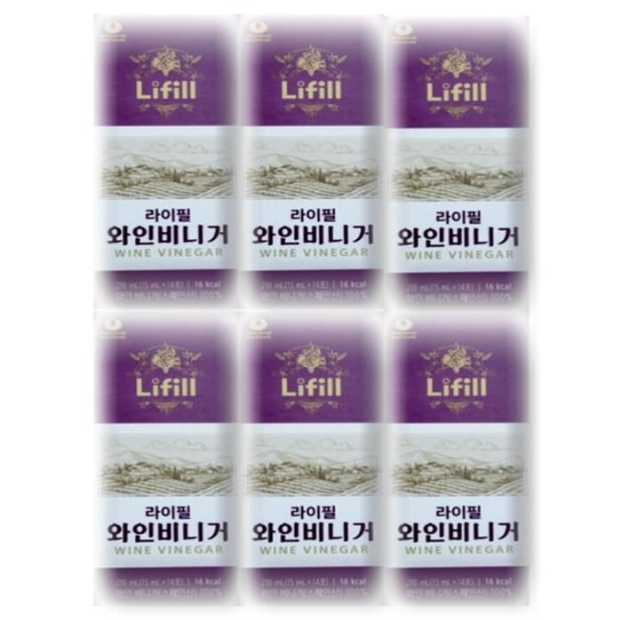 [건강나라] 라이필 와인비니거 15ml x 14포 6박스