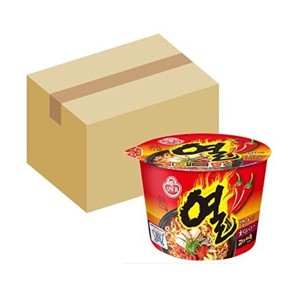 (오뚜기) 열라면 큰컵 105g 12개입 (BOX) 컵라면 대컵-WE045F5