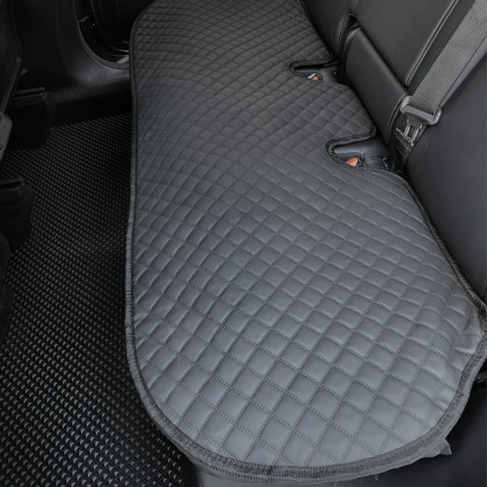 차량 뒷좌석용 레자블랙 택시 롱방석  하늘가지