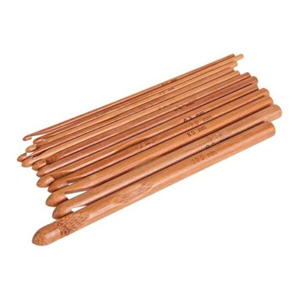 뜨개질세트 대나무 손잡이 뜨개질 후크 니트공예바늘_WA40495