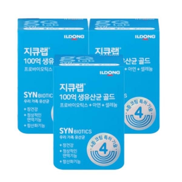 | 일동 | 100억 생유산균 골드 3박스 (6개월분) 건강한 먹기편한 장까지 튼튼한 포뮬러 핵심균주