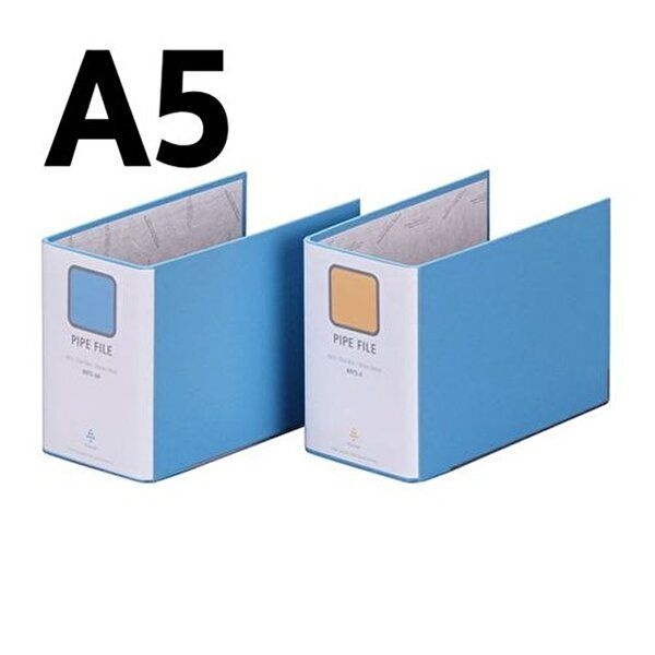 문화 A5 파이프바인더 100x80mm 군타입 B875-61 하늘_W9BD4DA