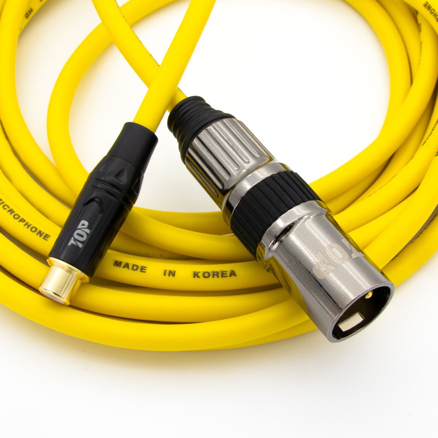 주식회사 탑라인에이치디 (현대Hmall) HDTOP 국산 RCA 암 TO XLR 수 케이블 옐로우 50M HT-TP2582