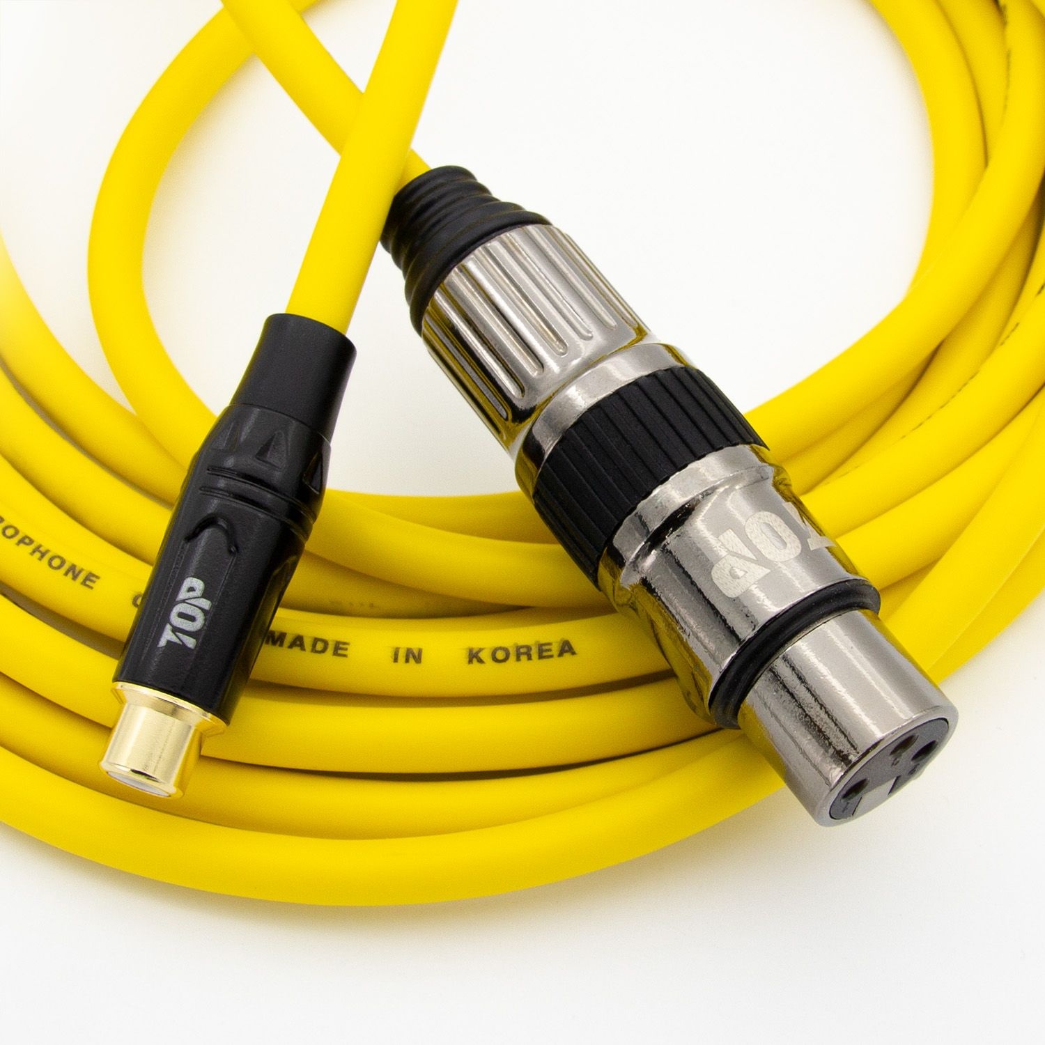 주식회사 탑라인에이치디 (현대Hmall) HDTOP 국산 RCA 암 TO XLR 암 케이블 옐로우 1M HT-TP2584