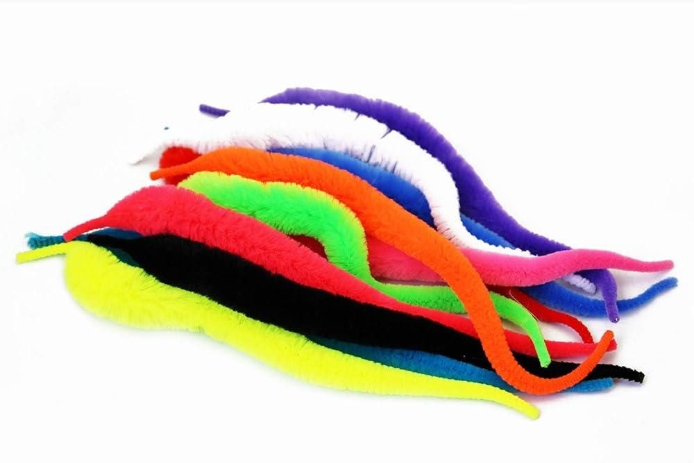 [해외] Tigofly 11가지 색상 플라이 타잉 망검 드래곤 테일 스네이크 위글 파이크 스틸헤드 바닷물 베이트 피쉬 셔닐 소재