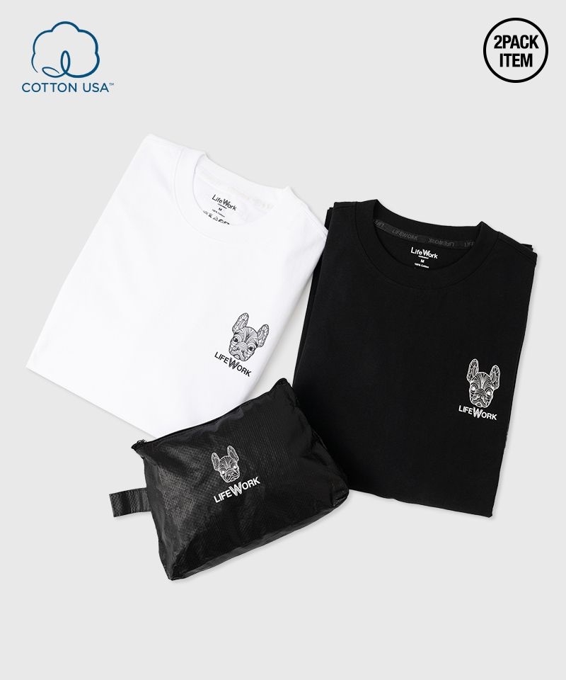 라이프워크 2PACK 베이직 반팔 티셔츠(LW255TS901)