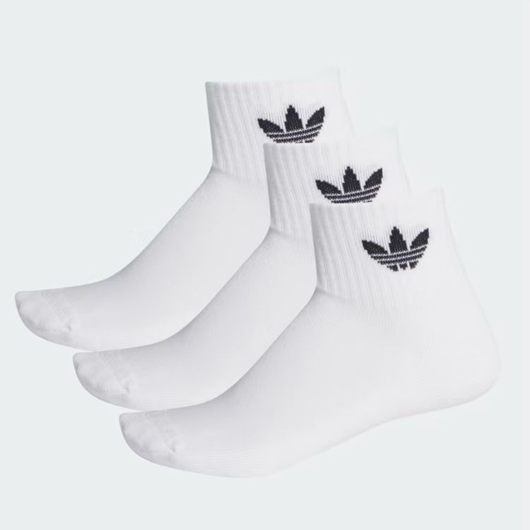 아디다스 오리지널스 남녀공용 양말 미드 컷 크루삭 / 1/4 SOCKS 3P FT8529