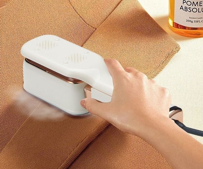 [해외] 휴대용 미니스팀다리미 여행용 핸디형 회전식 소형 전기다리미 가정용 다림질 편리한 사용법 1인가구 필수템