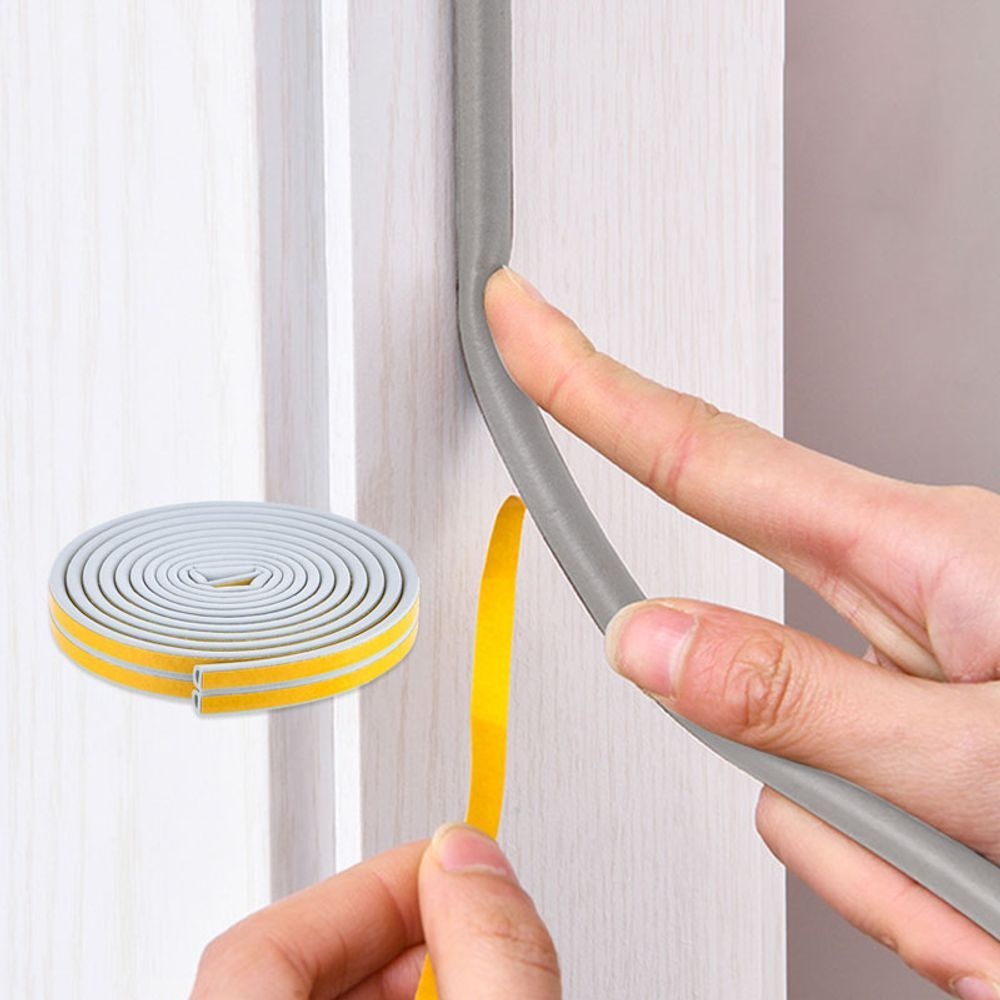 방 문틈 창문 틈새막이 문풍지 현관문고무패킹 4mm5M 현관문 고무패킹 문틈막이 풍지 판 방