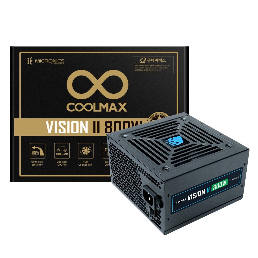 마이크로닉스 COOLMAX VISION II 800W PC 파워