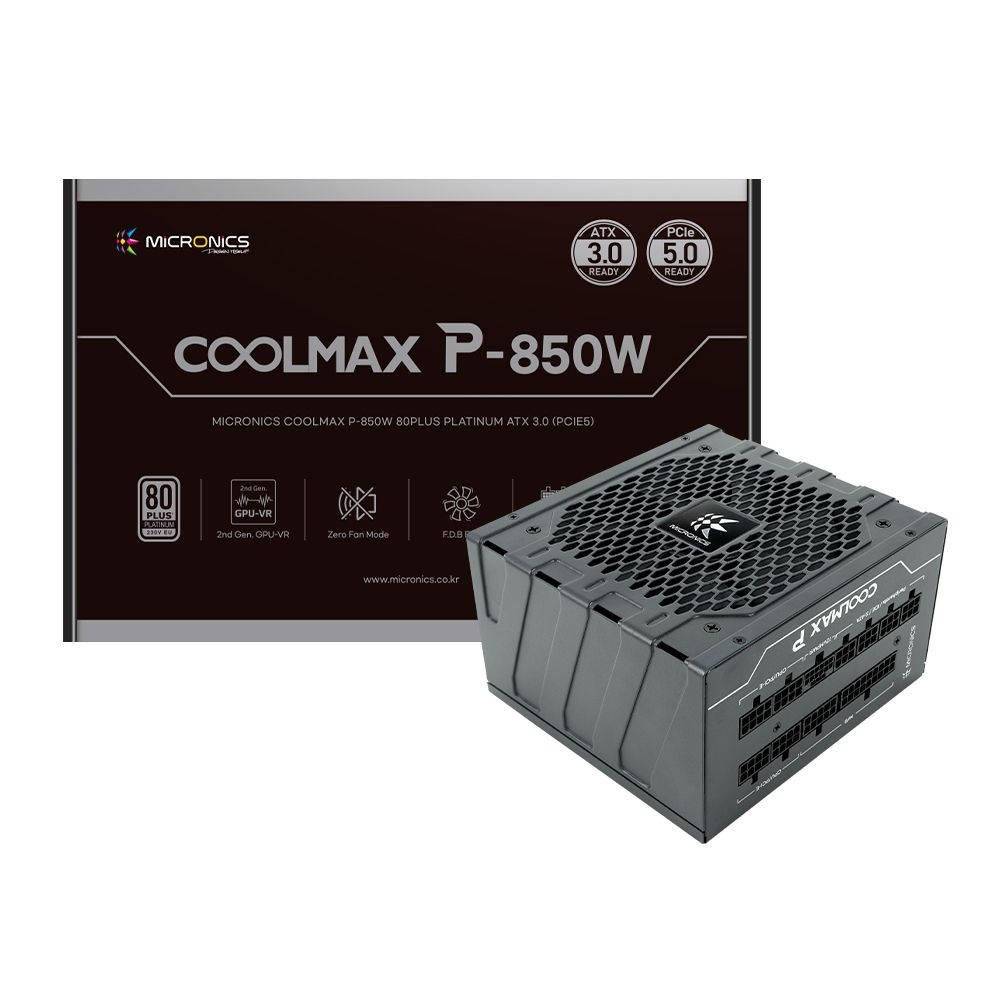 마이크로닉스 COOLMAX P-850W PLATINUM ATX 3.0 PC 파워