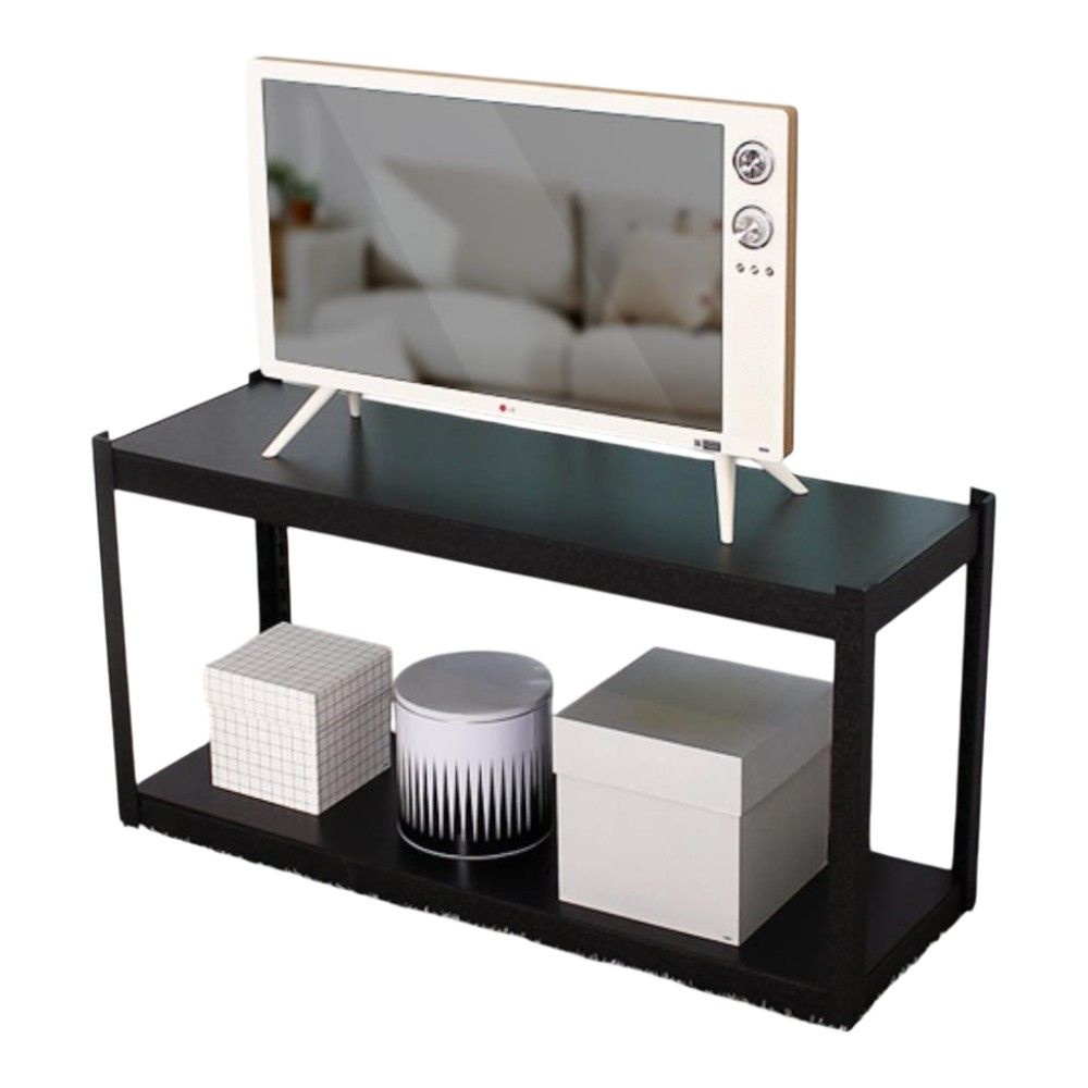 TV 다이 거실 선반 2단 무볼트 앵글 120x40x60 조립식선반 장식장 정리대