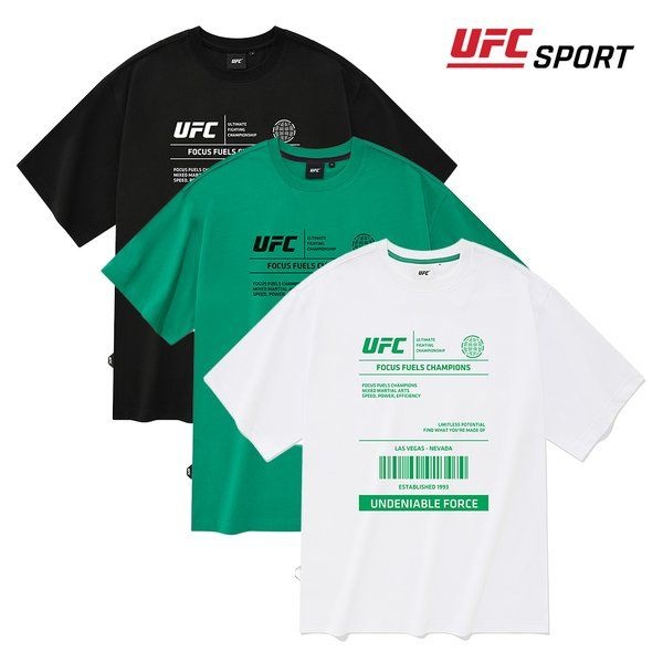 UFC SPORT 레이블 릴렉스핏 반팔 티셔츠 U2SSU2307 566999