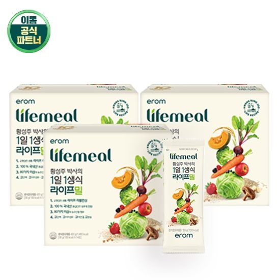 이롬 황성주 1일1생식 라이프밀 3박스 (30g x 42포)