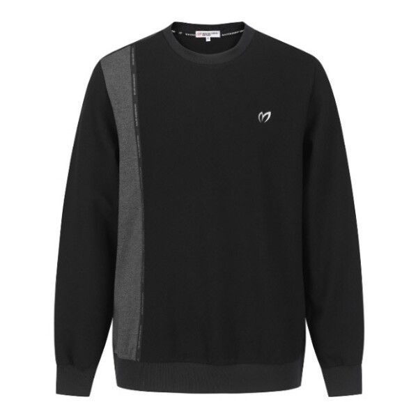 [마스터바니] 맨투맨 KQF 411D3TR209_BK 남성 컬러 테이프 포인트 티셔츠