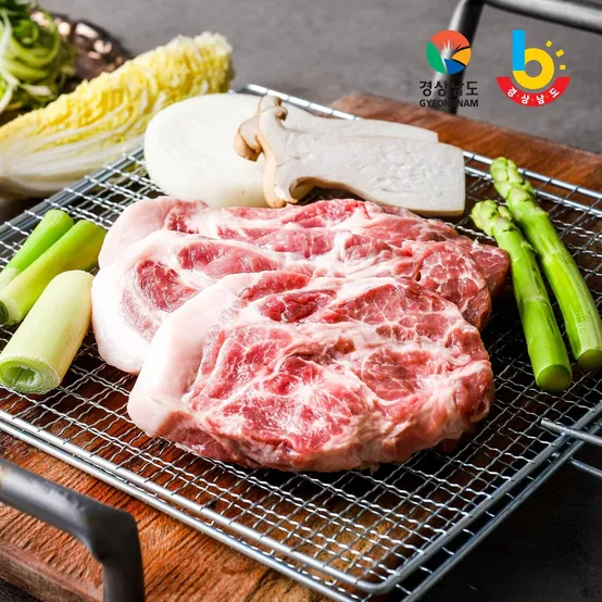 [경남6차] 지리산산골흑돼지 흑돼지 목살 1kg