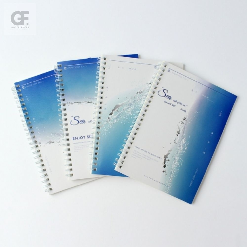굿포머스 블루씨 A5 유선노트 4P(60매) 스프링노트 필기노트 스프링수첩