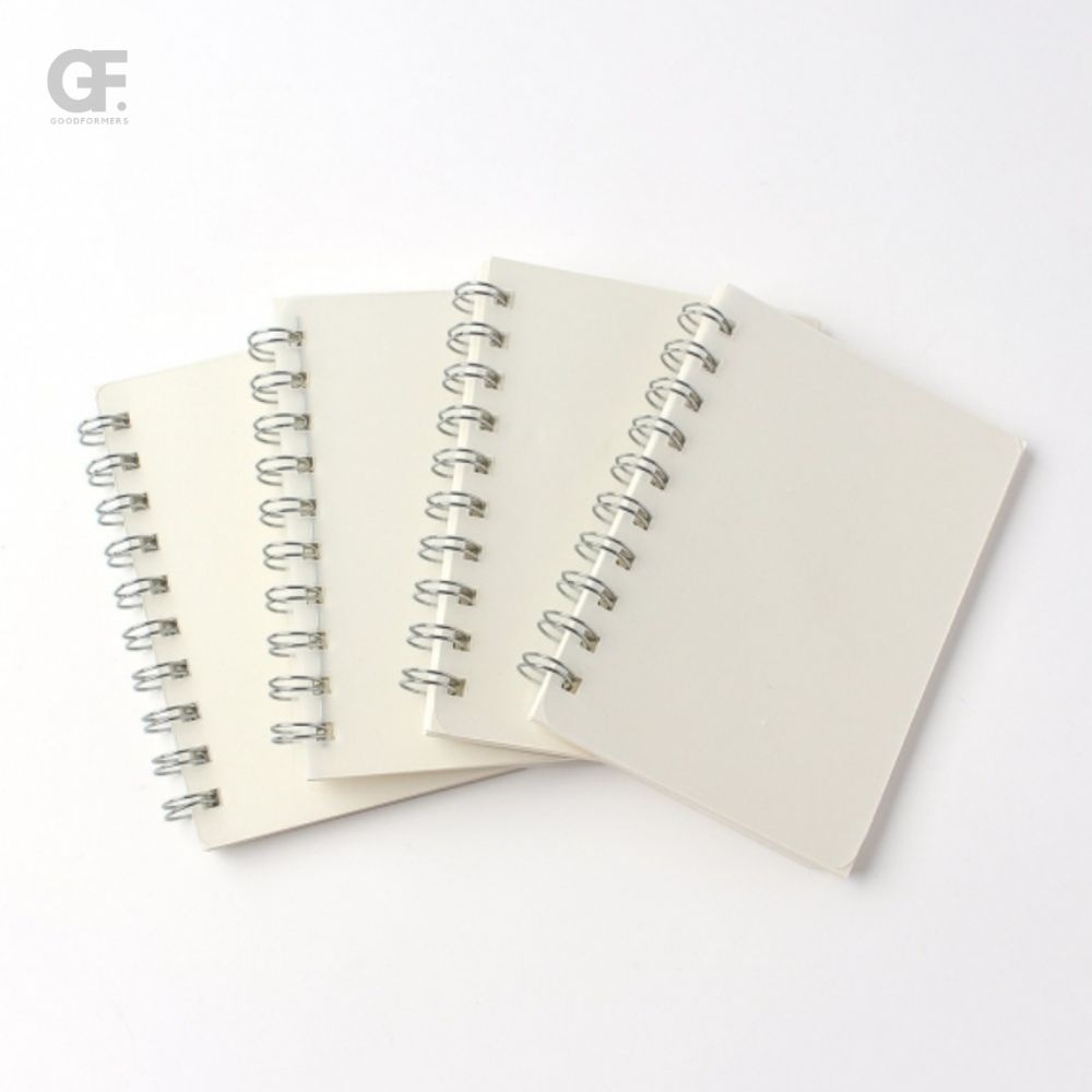 굿포머스 투명커버 A6 무선노트 4P(80매) 업무노트 필기노트 스프링수첩