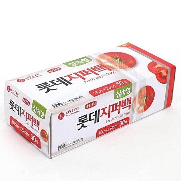 [셀러허브 패션][JHQS9ORY_52C5]중형 투명지퍼백 식품보관 음식보관