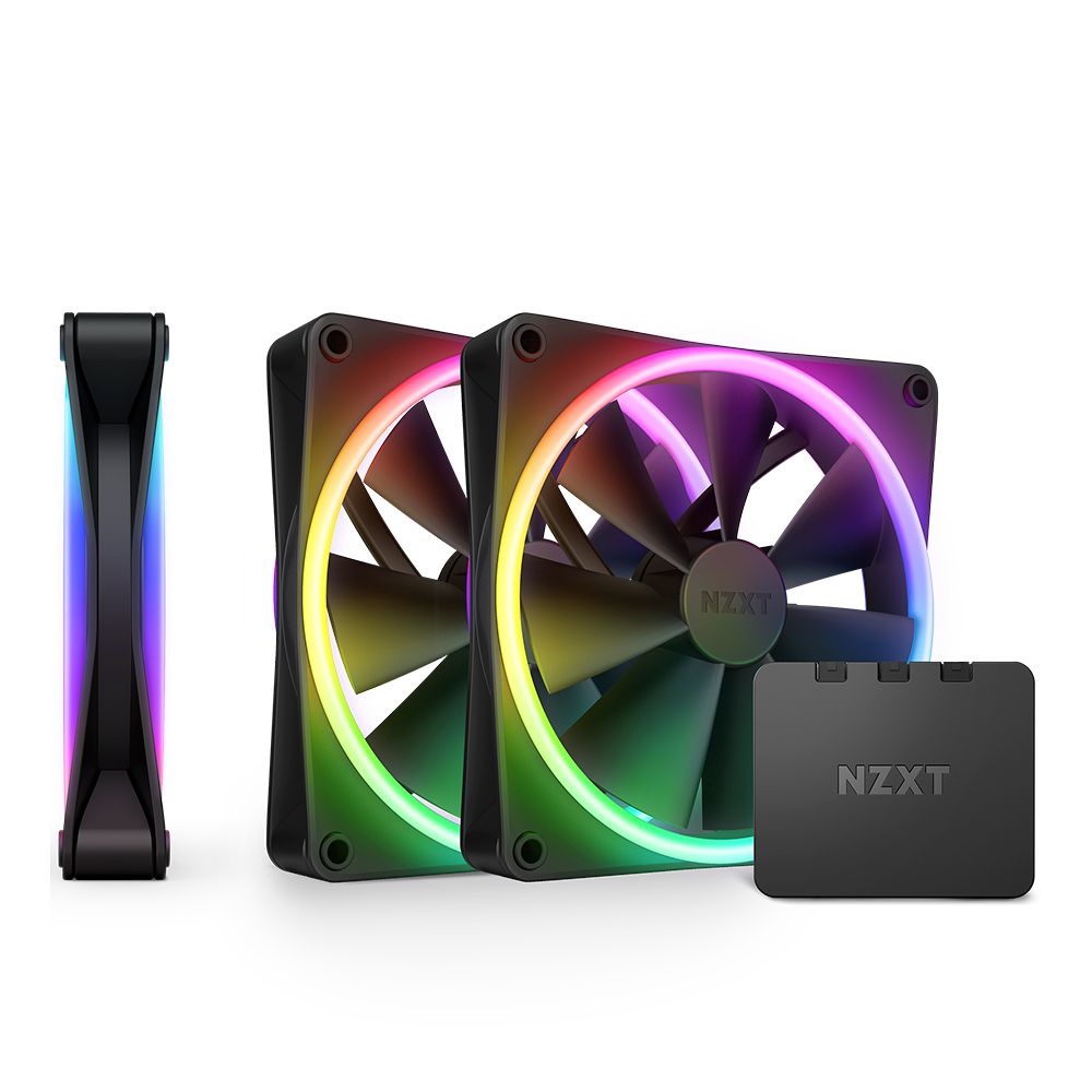 NZXT [NZXT 공인 판매처] F120 RGB Duo Triple Pack PC 케이스 쿨러 (블랙)