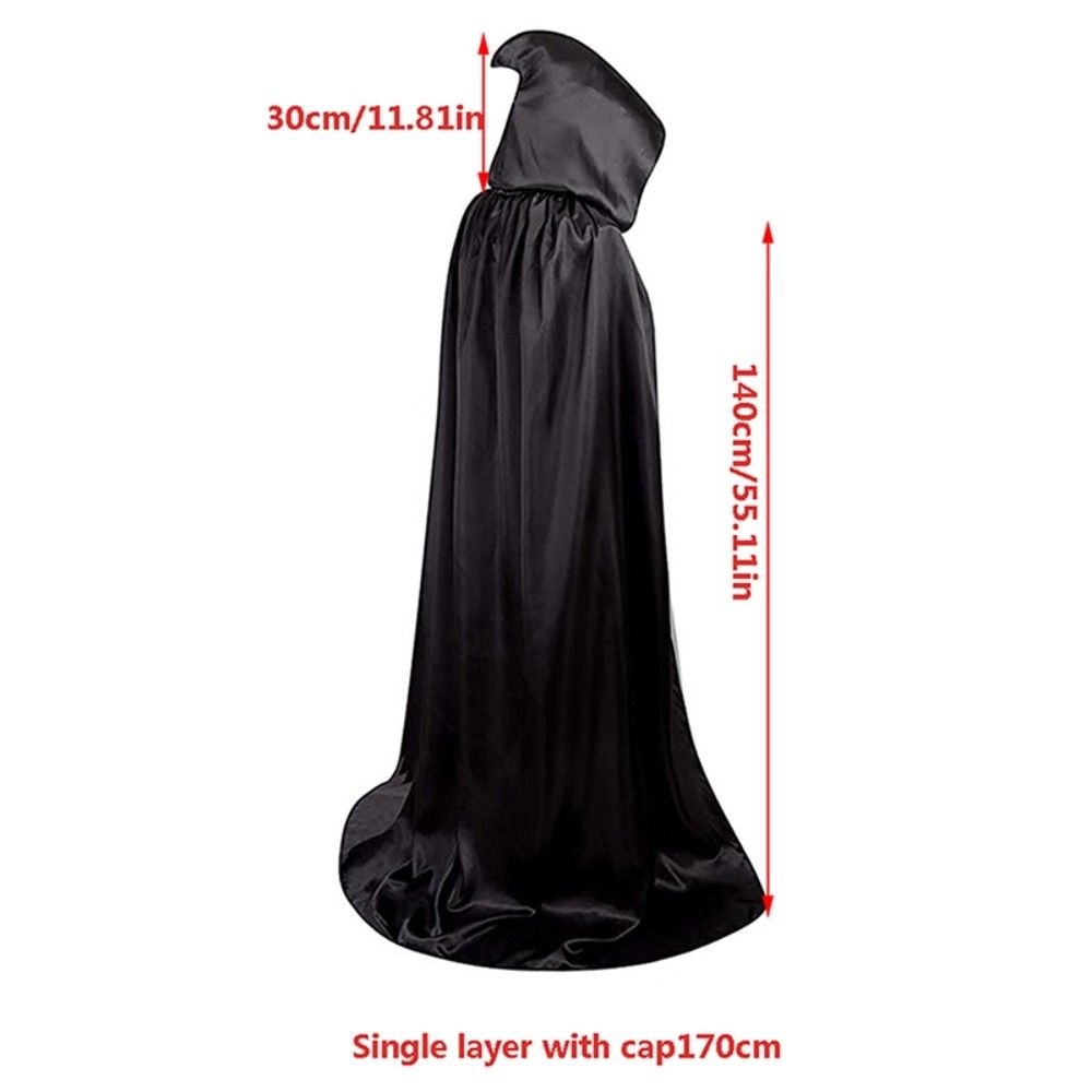 [해외] 할로윈 의상 성인 사신 망토 후드 뱀파이어 프리사이즈 고스트 유령 저승사자 납량특집 무도회 공연복